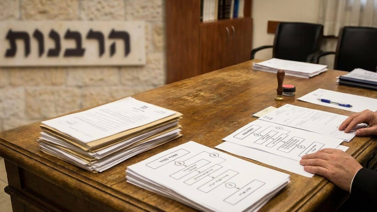 פתיחת תיק ברבנות: מדריך שלב אחר שלב
