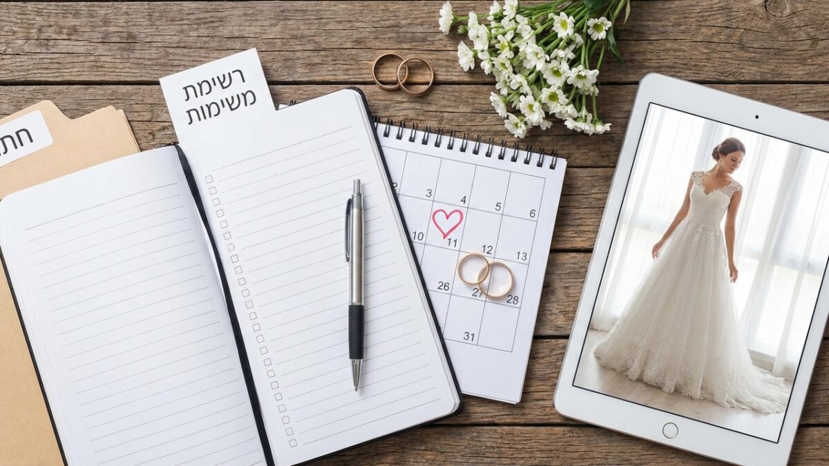 צ'ק ליסט לחתונה: המדריך המלא